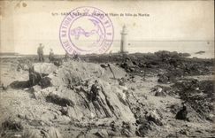 Nazaire-Heiliges - Felsen und Leuchtturm der Stadt Martin - Leuchtturm - CPA