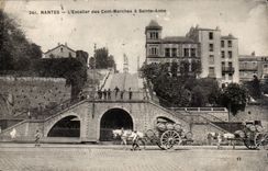 Nantes - the Staircase of the Hundred Markets has Saint Anne - CPA