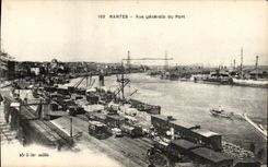 Nantes - View of the Port - CPA