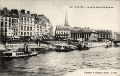 Nantes - the Loire in front of the Stock Exchange - CPA