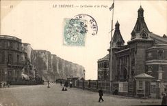 Treport - das Kasino und der Strand - CPA