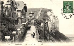 Treport - das Treppenhaus der Klippe - CPA