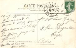 Rouen - the Fountain Sainte Marie - CPA