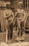Rouen - the Rouen Cathedral - Statue of Adam and Eve - CPA