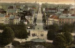 Le Havre - Panorama genommen vom Rathaus und von der Strasse von Paris - CPA