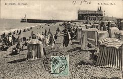 Treport - der Strand - CPA