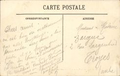 Treport - das Boot von Dieppe den Hafen kommend - CPA