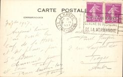 Le Havre - Prachtstrasse Albert 1 und der Strand - CPA