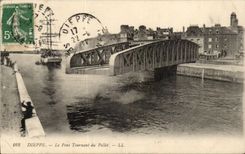 Le Havre - die rotierende Brucke von Pollet - Schicht entfernt - CPA