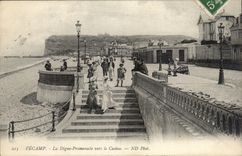 Fecamp - der Verdammungs-Weg in Richtung zum Kasino - CPA