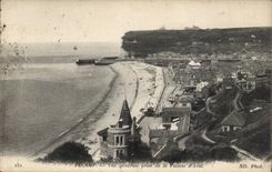 Fecamp - Ansicht genommene Klippe von stromabwarts - CPA