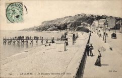 Le Havre - die Seeprachtstrasse und das Heve - CPA