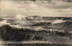 Le Havre - Sturm in Meer - CPA