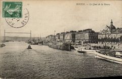 Rouen - the Quay of the Stock Exchange - CPA