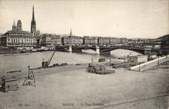 Rouen - the Boieldieu Bridge - bridge - CPA