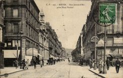 Rouen - Street Jeanne d' Arc taken Verdrel Seat - CPA