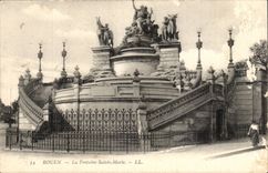 Rouen CPA the fountain Sainte Marie