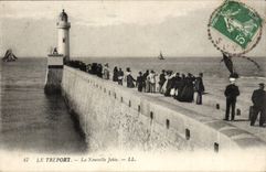 Treport CPA neu das jete (Leuchtturm)