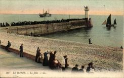 Le Havre CPA the pier