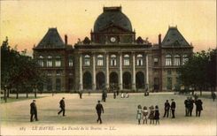 Le Havre CPA Frontage of the Stock Exchange