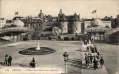 Dieppe cPA Entering of the casino and the Turrets