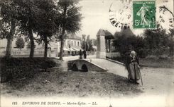 Surroundings of Dieppe CPA Martin Church