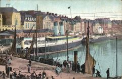 Dieppe CPA Brighton in front of Train station maritime