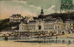 Le Havre CPA das Kasino und der Strand