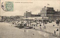 Le Havre CPA on the roller in front of Frascati