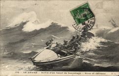 Le Havre CPA verliess ein Rettungsboot Sicop und Bedrangnis