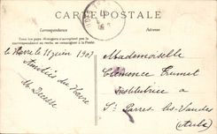 Le Havre CPA the pier one day of storm (headlight lighthouse)