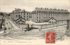 CPA Rouen the barracks pelissier