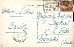 Padirac CPA the step of the crocodile