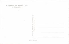 Gouffre de PAdirac CPA Le debarcadere