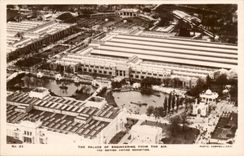 Grande Bretagne Great BRitain CPA Exhibition 1924 The palace if engineering from the air 