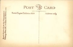 Grande Bretagne Great BRitain CPA Exhibition 1924 the indian pavillon