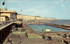 Grande Bretagne Great Britain CPA Block rocj swimming pool Brighton