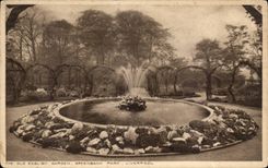 Great Britain CPA The old English garden Greenbank Park Liverpool