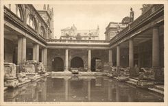 Grande Bretagne Great BRitain CPA The roman bath Bath