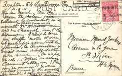 Grande Bretagne Great BRitain CPA Rough sea Brigthon