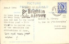 The United Kingdom the United Kingdom CPA The sunken gardens Sea Brighton Face