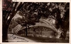 Grande Bretagne Great BRitain CPA Suspension Bridge Bedford
