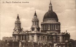 The United Kingdom Great Britain CPA St Paul' S Cathedral London