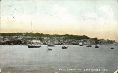 The United Kingdom Great Britain CPA West Cowes from the EAst Cowes Isle off Wight