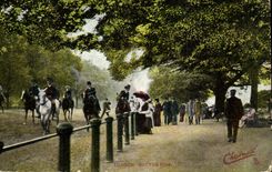 The United Kingdom Great Britain CPA London London rotten Row (horses)