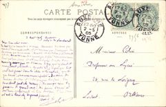 Auxerre CPA the Montbrun place and the church Saint Germain