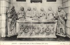 Joigny CPA Church Saint Jean the setting with the tomb
