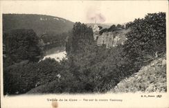 Valley of Cure CPA Seen on the rivier Voutenay