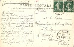 Valley of Cure CPA Seen on the rivier Voutenay