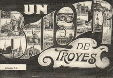Troyes - Souvenir - a kiss of Troyes - CPA